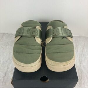 UGG Green and Tan Slip-On Shoes